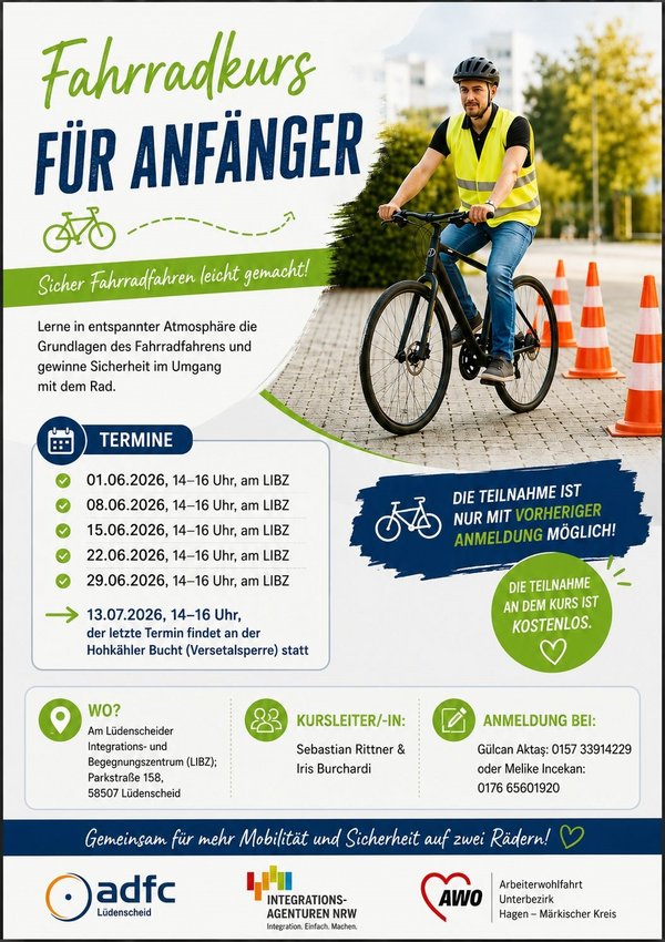 Fahrradkurs in Lüdenscheid ab 01.06.26