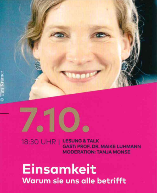 Lesung und Talk Maike Luhmann